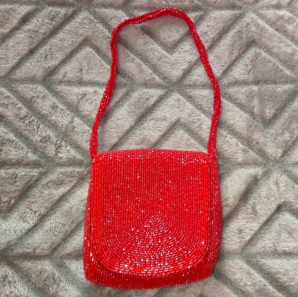 Hato Hasi ✨ VINTAGE Hand BeadedCoin Purse Wristlet